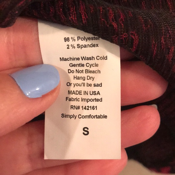 Lularoe Black and Hot Pink Floral Amelia - Picture 4 of 5